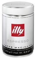 illy Espresso Intenso Dunkle Röstung - 250g Kaffee gemahlen, Kaffeepulver, 100% Arabica