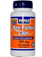 nowfoods Bee Pollen Caps 500 mg (100 Capsules) - Now Foods