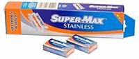 Supermax Scheermesjes Plat - Stainless - 200 mesjes