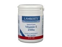 Lamberts Vitamine e 250ie natuurlijk 100 vegetarische capsules