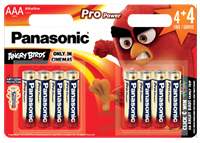 panasonic Pro Power 4+4 gratis Micro (AAA)-Batterie Alkali-Mangan 1.5V 8St.