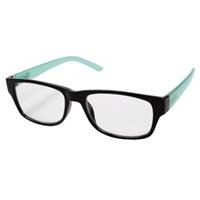 Hama Leesbril Plastic Zwart/turquoise +3.0 Dpt