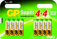 gpbatteries Mignon-Batterie-Set GP SUPER Alkaline, 8 Stück - GP BATTERIES