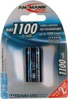 Oplaadbare AAA batterij (potlood) Ansmann HR03 NiMH 1050 mAh 1.2 V 2 stuk(s)