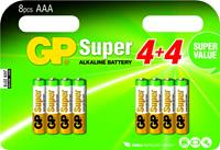 gpbatteries Micro-Batterie-Set GP SUPER Alkaline 8 Stück - GP BATTERIES