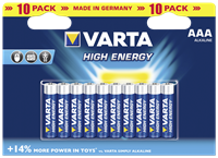 AAA batterij (potlood) Varta Longlife Power LR03 Alkaline 1.5 V 10 stuk(s)