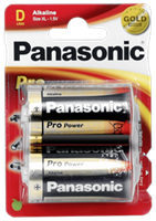 Panasonic Alkali-Batterie, D Mono, 1,5V PANASONIC Pro Power