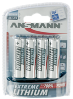 ANSMANN EXTREME LITHIUM Batterie, Mignon AA, 4er Blister