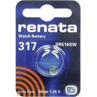 317 Knoopcel Zilveroxide 1.55 V 10.5 mAh Renata SR62 1 stuk(s)