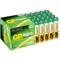 GP Batteries 1x40 GP Super Alkaline AAA Micro Batterien PET Box 03024AB40