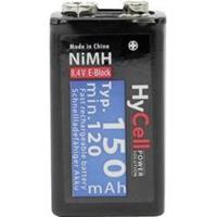 HyCell Oplaadbare batterij | NiMH | 9 volt | E blok | 180 mAh | 1 stuk - 5035322 5035322