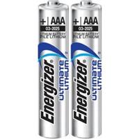 AAA batterij (potlood) Energizer Ultimate FR03 Lithium 1250 mAh 1.5 V 2 stuk(s)