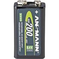 Ansmann maxE 6LR61 Oplaadbare 9V batterij (blok) NiMH 8.4 V 200 mAh 1 stuk(s)