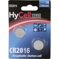 CR2016 Knoopcel Lithium 3 V 70 mAh HyCell CR 2016 2 stuk(s)