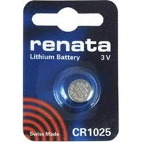 CR1025 Knoopcel Lithium 3 V 30 mAh Renata CR1025 1 stuk(s)