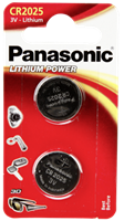 Panasonic Lithium knoopcellen CR2025 2 stuks