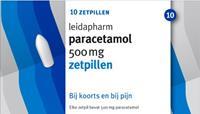 Leidapharm Paracetamol zetpil 500mg 10 zetpillen
