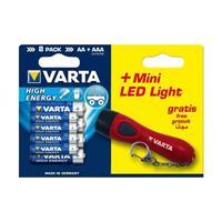 Alkaline Batterij AA High Energy 8-Promotional Blister - Varta