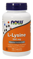 NOW
Foods L-Lysine 500mg capsules - NOW -
100 capsules