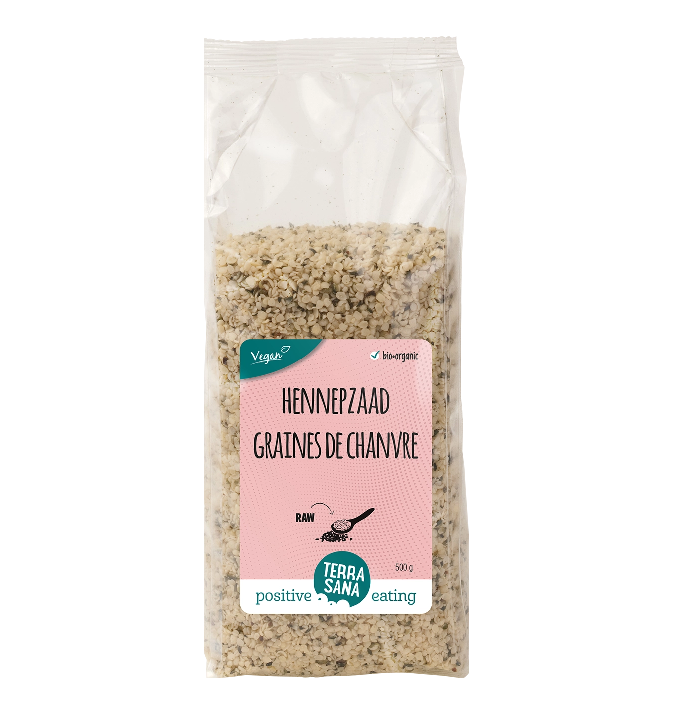 Terrasana Raw Hennepzaad - 500 g