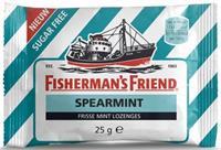 Fishermans Friend Spearmint Frisse Mint Lozenges Suikervrij Tuquoise/Wit