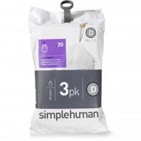 simplehuman Müllbeutel passgenaue Müllbeutel Nachfüllpack code D