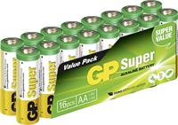 gpbatteries GP Batteries Super AA batterij (penlite) Alkaline 1.5 V 16 stuk(s)