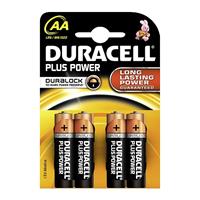 Duracell Plus Alkaline AA-Batterien (4-er Pack)