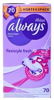 Always Alldays Inlegkruisjes - Flexistyle Fresh 76 stuks