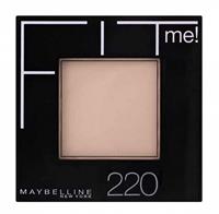 Maybelline Fit Me Matte and Poreless Powder 220 Natural Beige - Medium tot donkere huid, gele ondertoon.