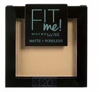 Maybelline Fit Me Matte and Poreless Powder 120 Classic Ivory - Medium huid, neutrale ondertoon.