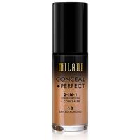 Milani Foundation + Concealer 2 in 1 Conceal + Perfect Spiced Almond 12