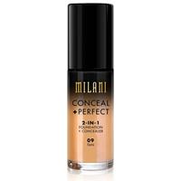 Milani Foundation + Concealer 2 in 1 Conceal + Perfect Tan 09