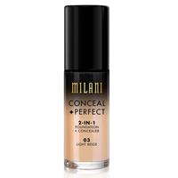 Milani Foundation + Concealer 2 in 1 Conceal + Perfect Light Beige 03