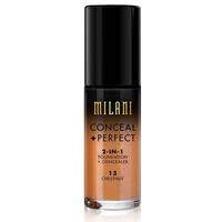 Milani Foundation + Concealer 2 in 1 Conceal + Perfect Chestnut 13