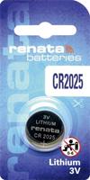 Lithium-Batterie CR2025 3Vdc 165mA BLx1 Renata