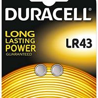 Duracell knoopcel Electronics LR43, blister van 2 stuks