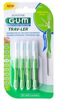 GUM Trav-Ler Ragers Groen 1.1mm blisterà 4 stuks