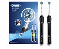 Oral B Oral-B Pro 2 Duo Pack Electrische Tandenborstel Zwart