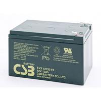 csbbattery CSB Battery EVX 12120 Loodaccu 12 V 12 Ah Loodvlies (AGM) (b x h x d) 151 x 100 x 98 mm Kabelschoen 6.35 mm Cyclusbestendig, Onderhoudsvrij, Geringe