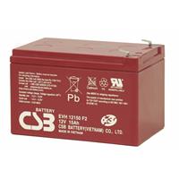 csbbattery CSB Battery EVH 12150 Loodaccu 12 V 15 Ah Loodvlies (AGM) (b x h x d) 151 x 102 x 98 mm Kabelschoen 6.35 mm Cyclusbestendig, Onderhoudsvrij, Geringe