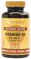 Artelle Vitamine D3 75mcg Softgels 250st
