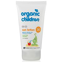 SPF 30 - Green People Organic Children Sun Lotion Scent Free - 150ml