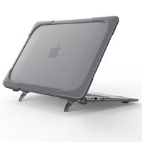 CasualCases Sterke hardcase hoes met pootjes MacBook Air 13 inch (2010-2017) grijs