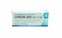 Teva Cetrizine dihcl 10mg 30 tabletten