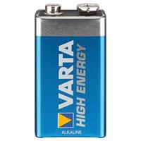 VARTA E-Block Batterie (6AM6), 9V, 6LR61, Alkali-Mangan, 580mAh, 17,5x48,5x26,5mm, LONGLIFE POWER, VE = 1 Stück