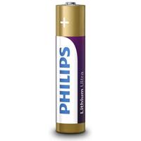 Philips Batterij FR03LB4A/10, Lithium Ultra. Type accu/batterij: Oplaadbare batterij, Energie-opslagtechnologie accu/batterij: Lithium, Accu/Batterij voltage: 1,5 V. Breedte: 8,3 mm, Diepte: 1,16 mm, 