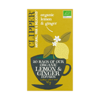 Clipper Lemon & ginger tea bio 20st