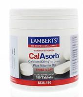 Lamberts Calasorb (Calcium Citraat) & Vitamine D3 (180tb)