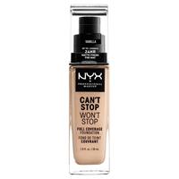 Nyx CAN'T STOP WON'T STOP full coverage foundation #vanilla